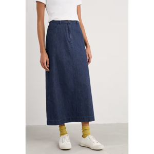 Seasalt Fruit Tree Midi Denim Skirt